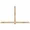 Ekena Millwork Eugene Rough Sawn Timber Gable Bracket, Douglas Fir, 84"W x 49"H x 4"D x 4"F, 14/12 Pitch GBW084X49X0404EUG00RDF - alternate 1